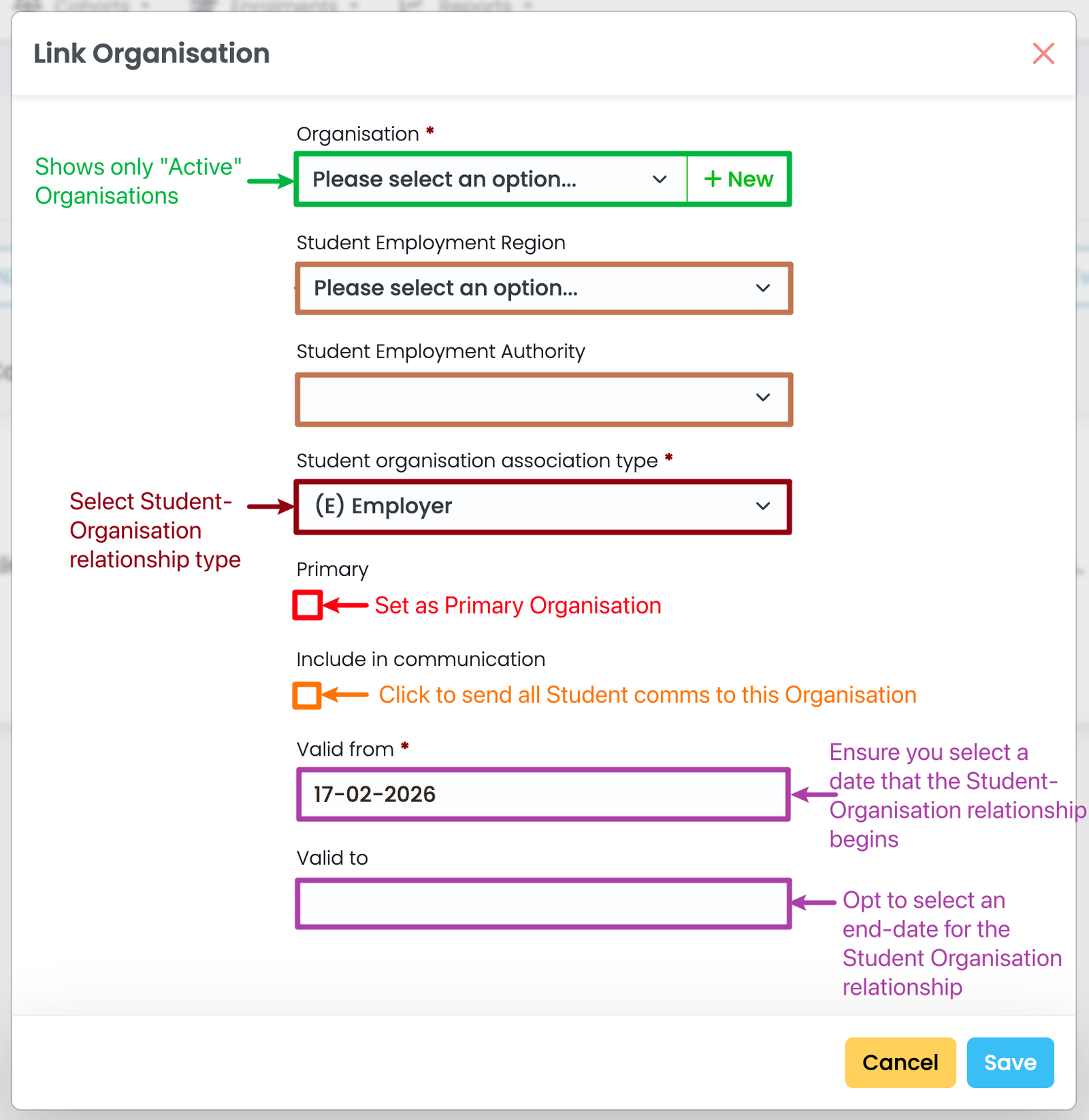 Screenshot: Figure 6ii. Add Required Details and Save